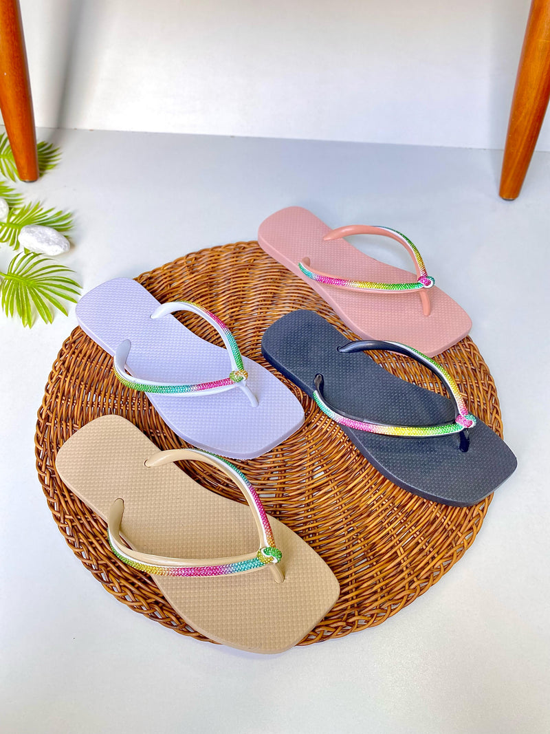 Chinelo Strass Collor