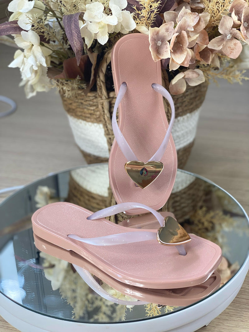 Chinelo Coração Glam